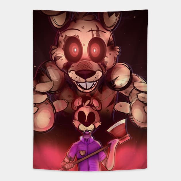 Freddy Woodcutter Tapestry by Kevan Hom