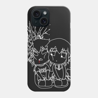 Ikaros and Tomoki white Phone Case