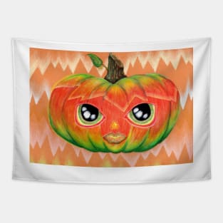 Halloween Glowing Jackie-Latern Tapestry