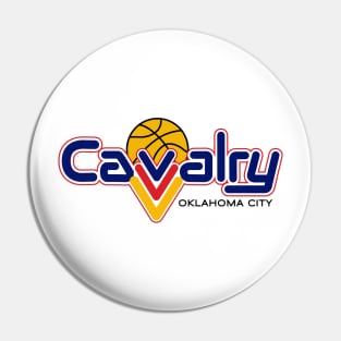 Defunct Oklahoma City Cavalry CBA Basketball 1990 Pin