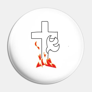 Pentecost Sunday Cross Pin