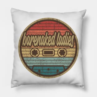 barenaked ladies cassette retro circle Pillow