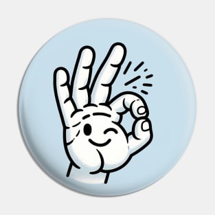 gesture ok Pin