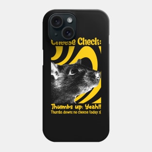 Cheese Check Rat Phone Case