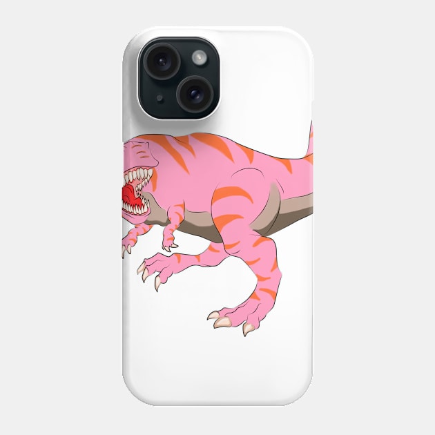 Pink T-Rex Phone Case by lostatom