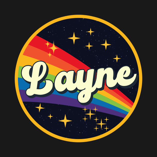 Layne // Rainbow In Space Vintage Style by LMW Art