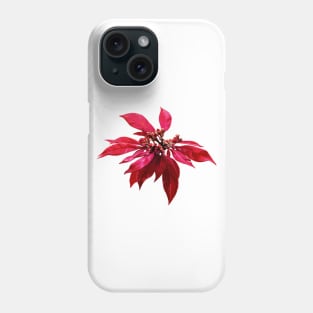 Poinsettia Painting Phone Case