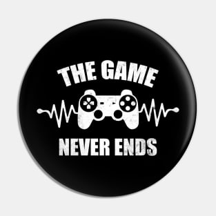 game never ends heartbeat controller gamer quote gaming Pin