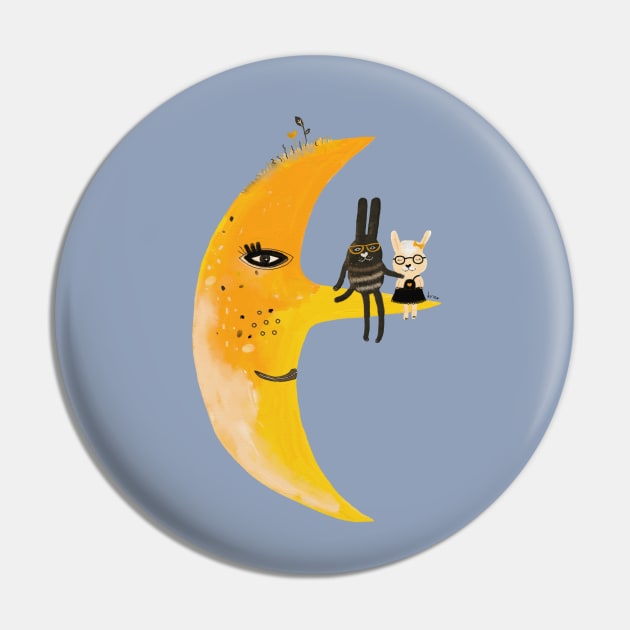 Mr.Moon Pin by Krize