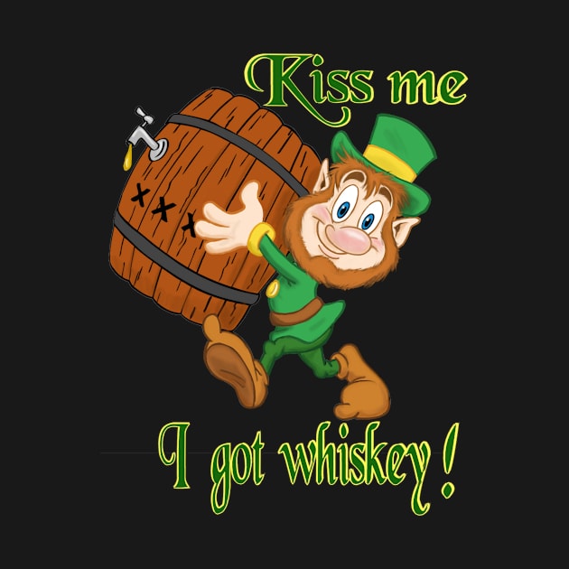 Leprechaun drinking by mpcartoons