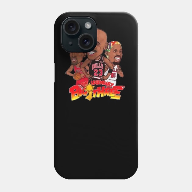 The Legendary Big Three Phone Case by Nashida Said