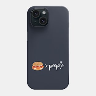 I Like Bagels More than People Phone Case