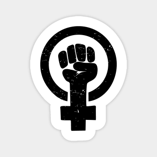 Feminist Raised Fist - Distressed Magnet