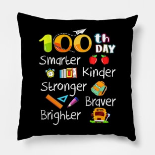 Happy 100Th Day Of School 100 Days Smarter Pillow