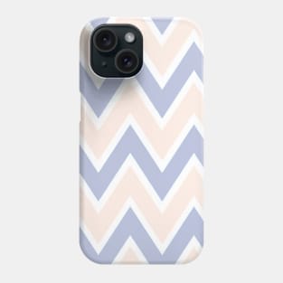 Pastel Pink& Blue Zigzag Phone Case