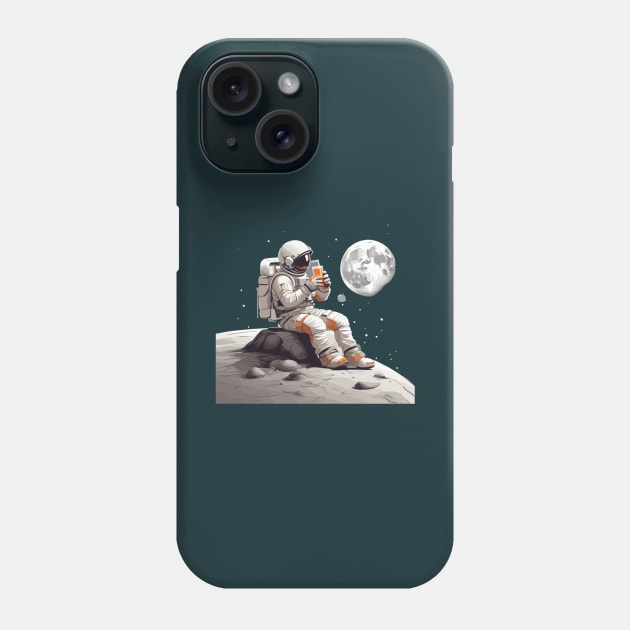 Astronaut in space Phone Case by Patterns-Hub