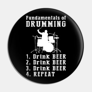 Drums & Draughts: The Rhythm of Beer and Beats Tee Pin