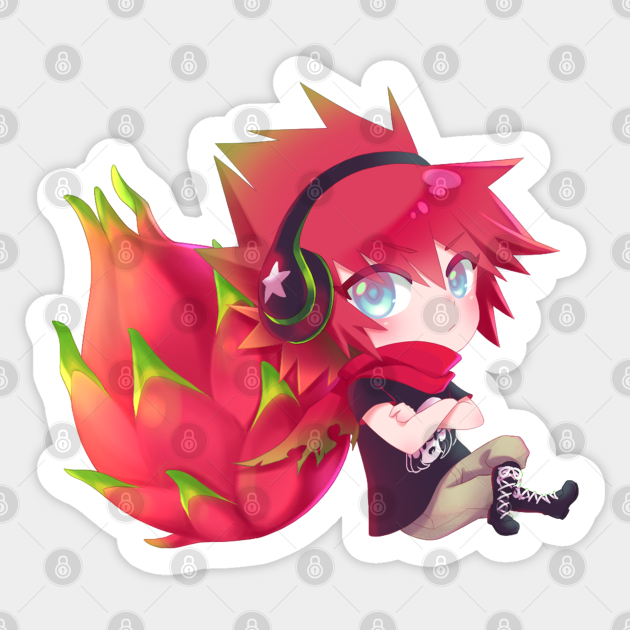 Shimon Dragonfruit Twin Star Exorcists Pegatina Teepublic Mx