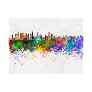 Belem skyline in watercolor background T-Shirt