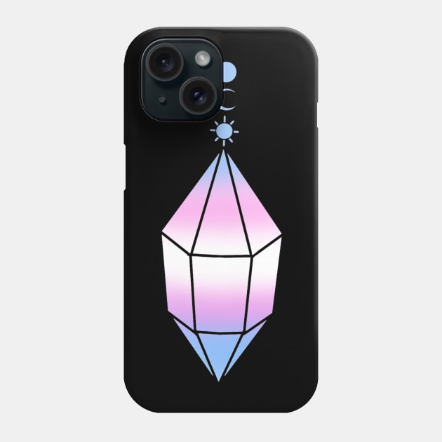 Trans Pride Witchy Pendant Phone Case by TheDoodlemancer