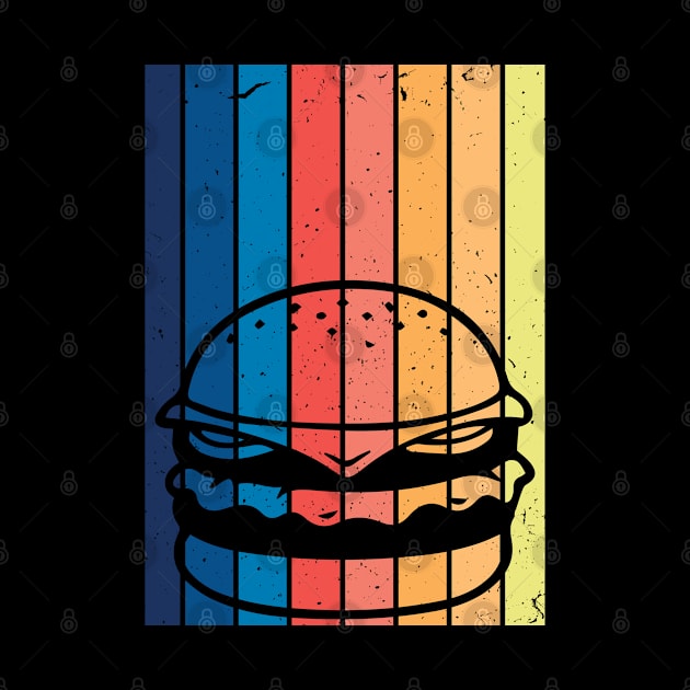 Burger Retro Style Cheeseburger Gift Burger Lover by swissles