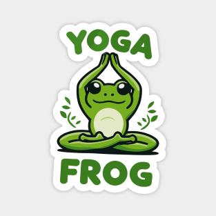 Yoga Frog Magnet