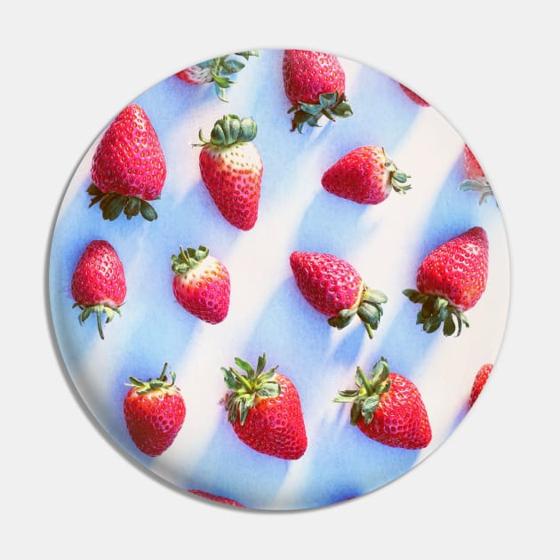 Sunset Strawberries Pin by micklyn