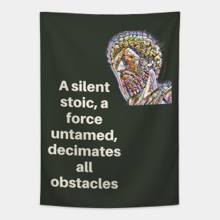 Unleash the Silent Warrior Stoic Philosophy Tapestry