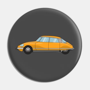 Citroen DS Illustration Pin