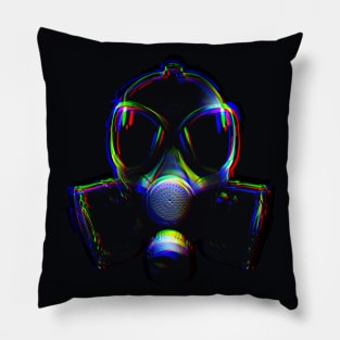 Gas Mask T-Shirt Pillow