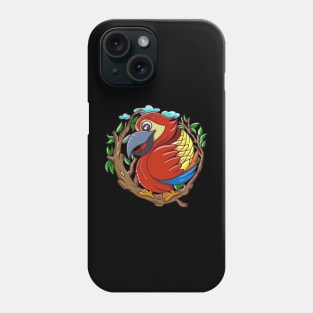 Parrot cute illustration Phone Case