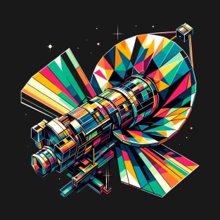 Vibrant Geometric Hubble Space Telescope Tee T-Shirt