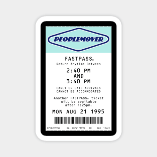 Peoplemover Fastpass Magnet