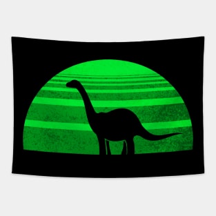 Dino Sunset (green) Tapestry