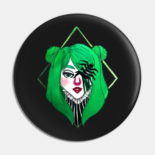 Spider Witch Pin