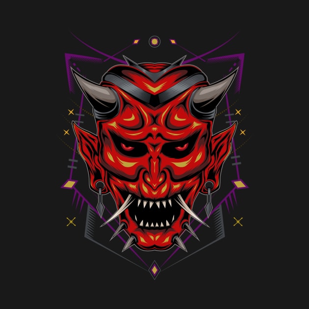 Japanese demon mask by AGORA studio