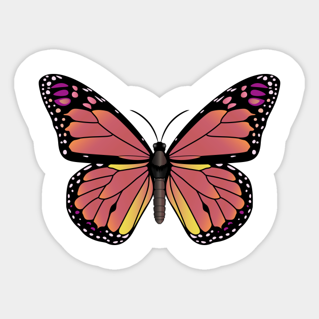 Cute Butterfly Design Butterfly Design Sticker Teepublic