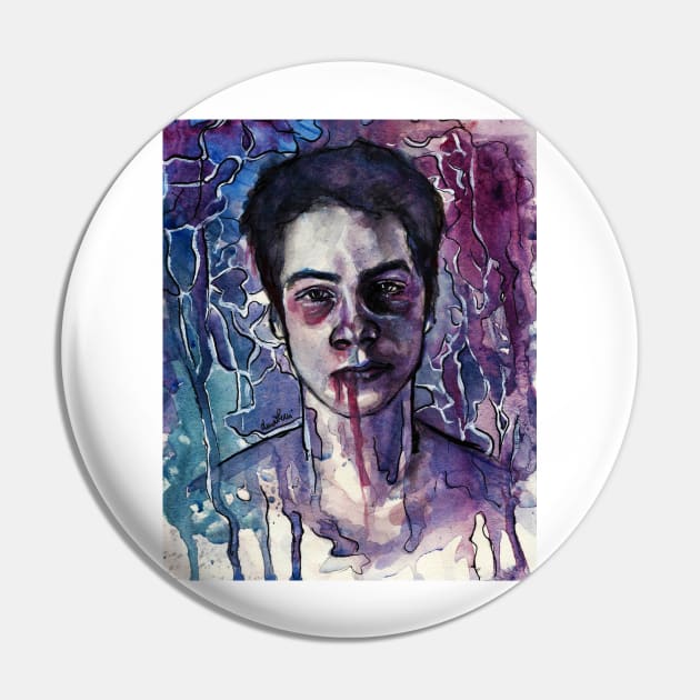 Stiles Stilinsky Pin by lunaperriART