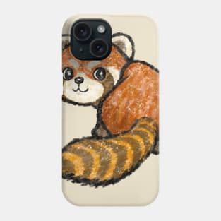 Red panda looking back Phone Case