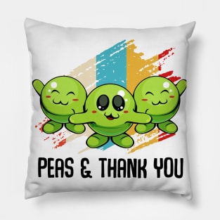 Vegan Peas Pillow