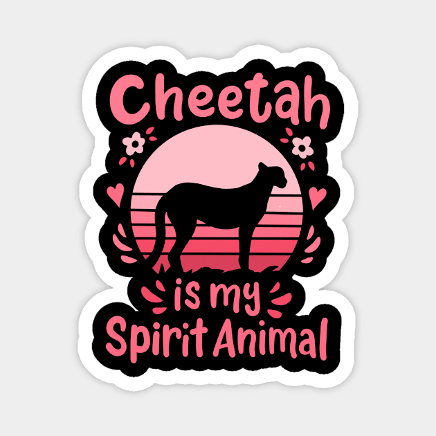 Cheetah Spirit Animal Magnet by KAWAIITEE