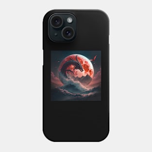 Dragon Flying over the Moon Phone Case