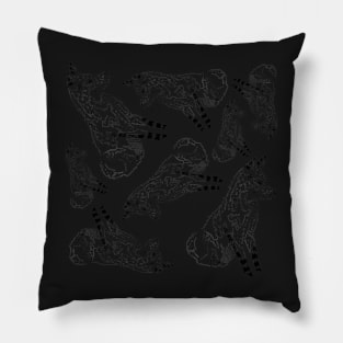 Fox - Geometric modern art rendering of Foxy Loxy Pillow