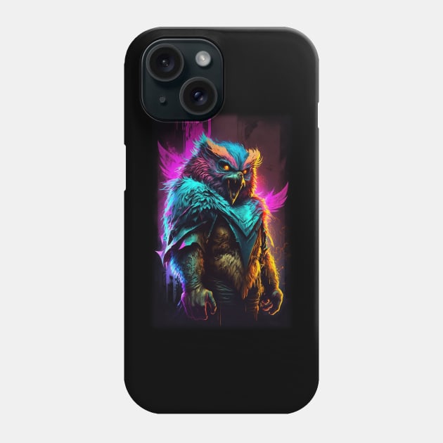 Owlbear D&D Monster Graffiti Phone Case by Pixel-Meanagerie