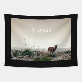 Deer in the Scottish Wilderness Tapestry