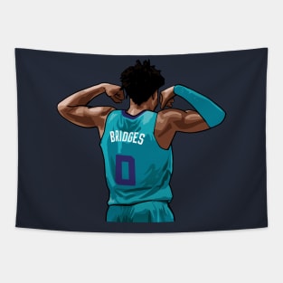 Miles Bridges Vector Back Tapestry