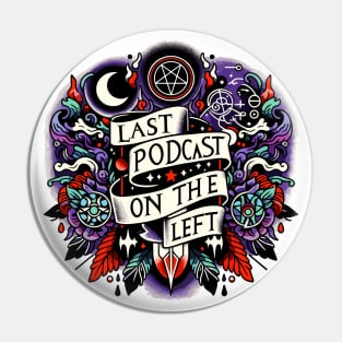 The Last Podcast on The Left - Hail Yourself - Megustalations - LPOTL - Shirt, Mug, Hat, Hoodie, Sticker, Merch, Store, Shop, Gift, Henry Zebrowski - Marcus Parks - Ben Kissel - Horror Show Podcast True Crime Comedy Pin