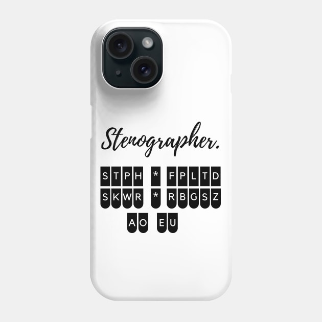 Stenographer Phone Case by 30.Dec