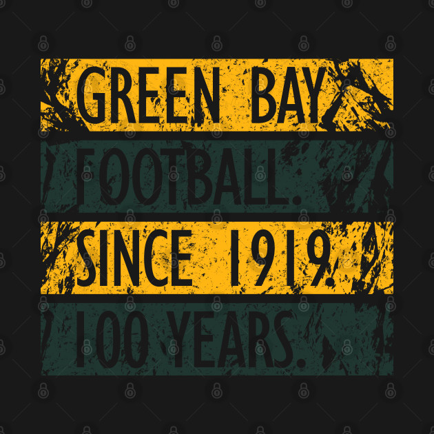 Discover Green Bay Football Vintage 100 Seasons Anniversary - Green Bay Packers - T-Shirt