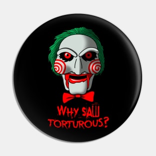 Scary Gory Horror Movie Villain Quote Mashup Pin